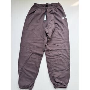 Oner Active Women’s Mid Weight Joggers With Printed Logo Umber Brown S - Regular